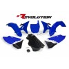 KIT PLASTICOS RTECH REVOLUTION YAMAHA YZ 125 / 250 2002 - 2017 AZUL C/ DEPOSITO PRETO